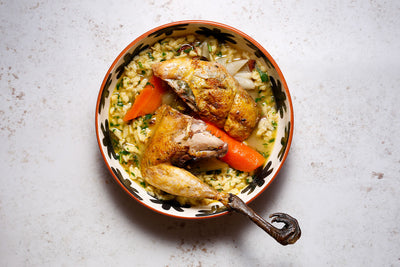 Pot Roasted Pheasant, Spaetzle Broth Recipe 